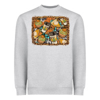 Heather Grey autumn distressed background Heavyweight Sweatshirt - BundleAndBundleShop