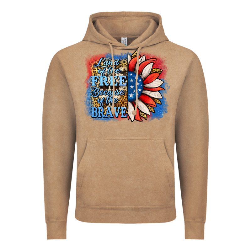 Patriotic Sunflower Land Of The Free Vintage Hoodie by Jasminsmagicworld | Teevron