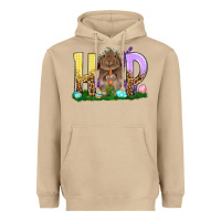 Mushroom Hop Rabbit Easter Day Heavyweight Hoodie - HowdyJamesFarm