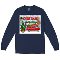 Navy christmas is coming tumbler Long Sleeve Tee - BundleAndBundleShop