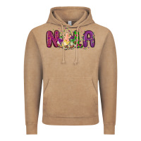 Vintage Coffee nola cake mardi gras Vintage Hoodie - MaliasSmallBusiness
