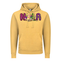 Vintage Mustard nola cake mardi gras Vintage Hoodie - MaliasSmallBusiness