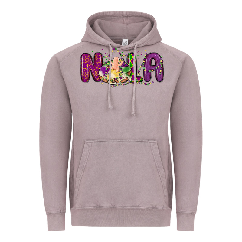 Nola Cake Mardi Gras Vintage Hoodie by MaliasSmallBusiness | Teevron