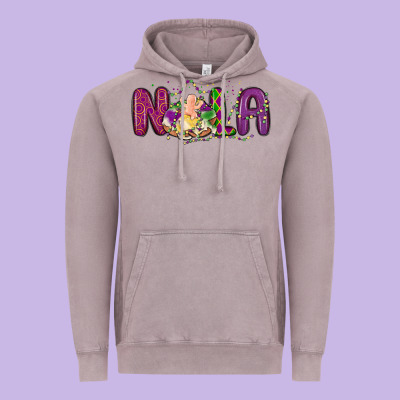 Nola Cake Mardi Gras Vintage Hoodie Designed By Maliassmallbusiness
