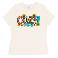 Bone Cozy Vibes Fall Sunflowers Ladies Tee - Artiststas