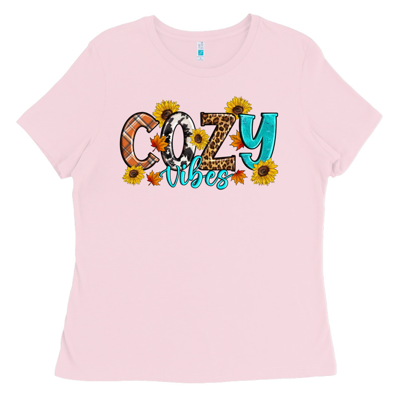 Cozy Vibes Fall Sunflowers Ladies Tee by Artiststas | Teevron
