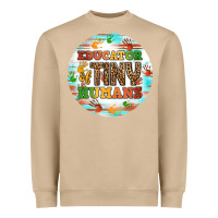 Mushroom educator of tiny humans round earring Heavyweight Sweatshirt - BundleAndBundleShop