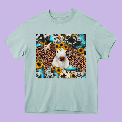Western Calf Heavy Core Tee Designed By Jahusdesignshop