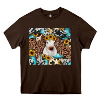 Chocolate Brown western calf Heavy Core Tee - JahusDesignShop