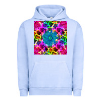 Pigment Grape Ice neon cowhide with flower seamless pattern Urban Hoodie - BundleAndBundleShop