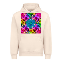Sandshell neon cowhide with flower seamless pattern Urban Hoodie - BundleAndBundleShop