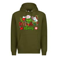 Army Green dietary claus Premium Hoodie - CowGirlArtShop