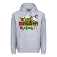 Heather Grey dietary claus Premium Hoodie - CowGirlArtShop