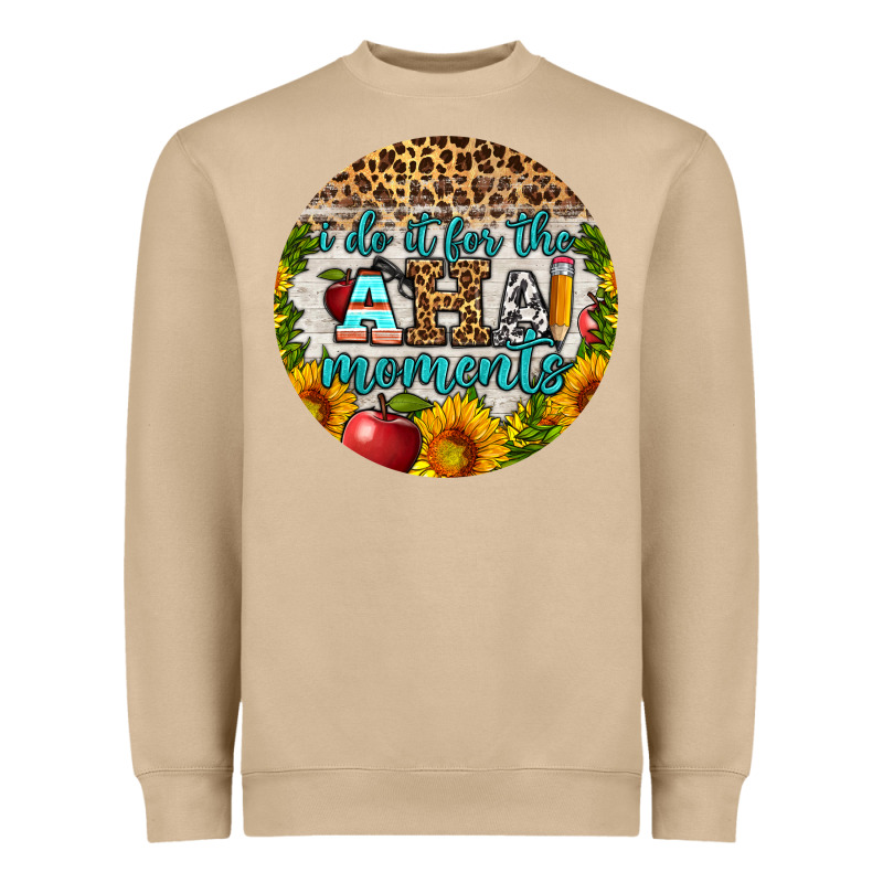 I Do It For The Aha Moments Round Earring Heavyweight Sweatshirt by BundleAndBundleShop | Teevron