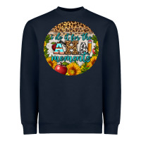 Navy i do it for the aha moments round earring Heavyweight Sweatshirt - BundleAndBundleShop
