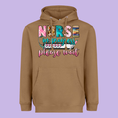 Nurse In Progress Heavyweight Hoodie Designed By Cowgirlartshop