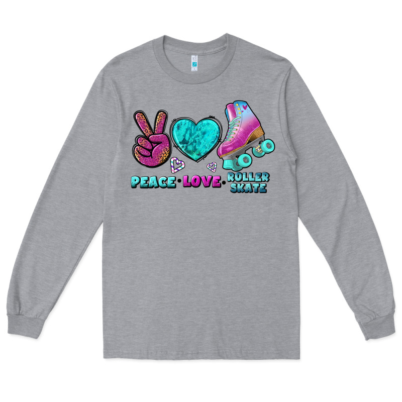 Peace Love Roller Skate Long Sleeve Tee by BundleAndBundleShop | Teevron
