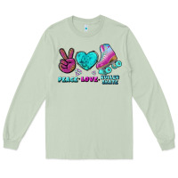 Matcha peace love roller skate Long Sleeve Tee - BundleAndBundleShop