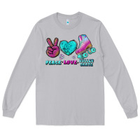 Moon Dust peace love roller skate Long Sleeve Tee - BundleAndBundleShop