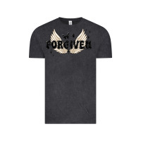 Vintage Black forgiven christian angel wings Vintage Tee - MaliasSmallBusiness