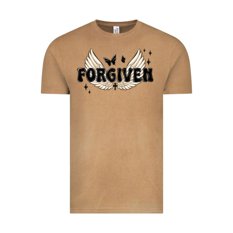 Forgiven Christian Angel Wings Vintage Tee by MaliasSmallBusiness | Teevron
