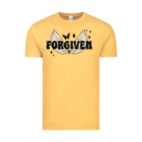 Vintage Mustard forgiven christian angel wings Vintage Tee - MaliasSmallBusiness