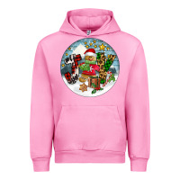 Fuchsia Pink Joy gingerbread Urban Hoodie - FaDigitalArtStudio