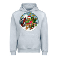 Heather Grey Joy gingerbread Urban Hoodie - FaDigitalArtStudio