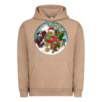 Pigment Burro Joy gingerbread Urban Hoodie - FaDigitalArtStudio