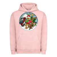 Pigment Salmon Joy gingerbread Urban Hoodie - FaDigitalArtStudio