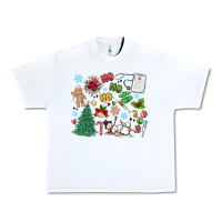 White nurse christmas Urban Heavy Tee - MaliasSmallBusiness