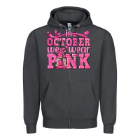 Smoke In October We Wear Pink with Gnome Zipper Hoodie - texasbilliewilder