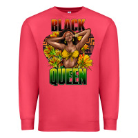 Cardinal Black queen afro Premium Sweatshirt - HowdyJamesFarm