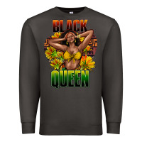 Smoke Black queen afro Premium Sweatshirt - HowdyJamesFarm