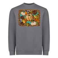 Storm fall pumpkin background Heavyweight Sweatshirt - BundleAndBundleShop
