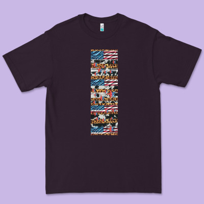 Usa Flag And Western Patterns  Penwraps Premium Tee Designed By Artiststas