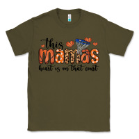 Army Green this mamas heart is on that court Classic Tee - MaliasSmallBusiness