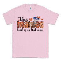Bubblegum Pink this mamas heart is on that court Classic Tee - MaliasSmallBusiness