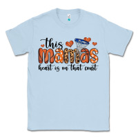 Dusty Blue this mamas heart is on that court Classic Tee - MaliasSmallBusiness