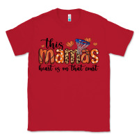 Red this mamas heart is on that court Classic Tee - MaliasSmallBusiness