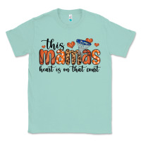 Seafoam this mamas heart is on that court Classic Tee - MaliasSmallBusiness