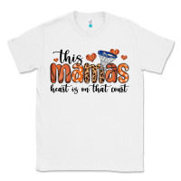 White this mamas heart is on that court Classic Tee - MaliasSmallBusiness