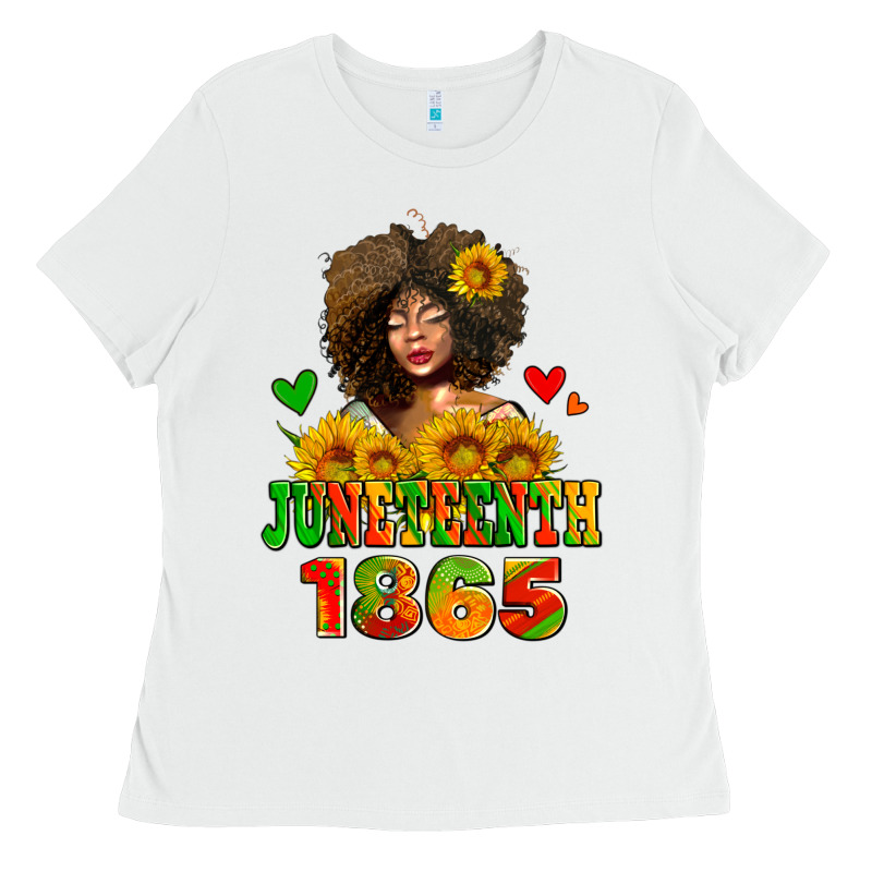 Afro Woman Juneteenth 1865 Ladies Tee by AdoDesignShop | Teevron