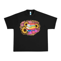 Black books sunflower back to school background Urban Heavy Tee - AdoDesignShop