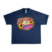 Books Sunflower Back To School Background Urban Heavy Tee | Teevron