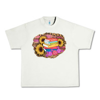 Pistachio books sunflower back to school background Urban Heavy Tee - AdoDesignShop