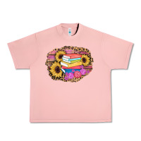 Salmon books sunflower back to school background Urban Heavy Tee - AdoDesignShop