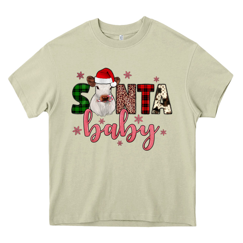Santa Baby Cow Heavy Core Tee by JahusDesignShop | Teevron