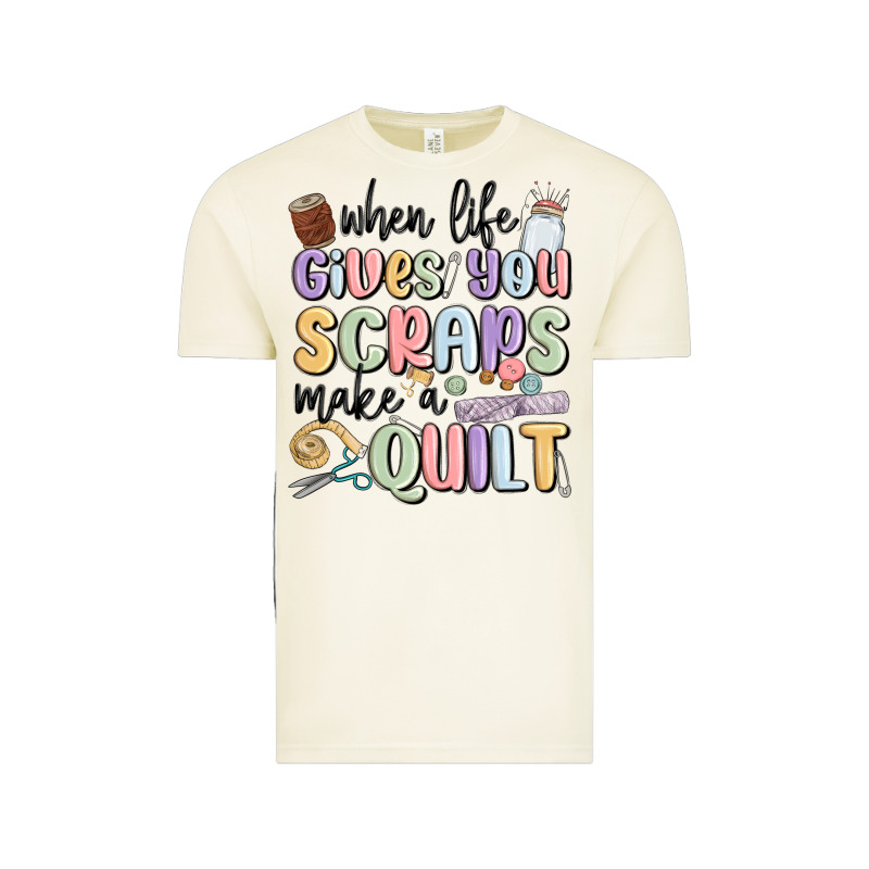 When Life Gives You Scraps Make A Quilt Vintage Tee by MaliasSmallBusiness | Teevron