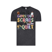 Vintage Black when life gives you scraps make a quilt Vintage Tee - MaliasSmallBusiness
